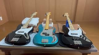 Fender basses  MIJ  Geddy Lee Steve Harris Geddy Lee [upl. by Brunn]