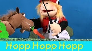 Hopp hopp hopp Pferdchen lauf Galopp  Kinderlieder Puppenvideo [upl. by Ahseined226]