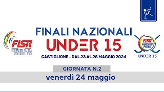 Finali Nazionali Under 15  Castiglione 2024  Giornata n2 [upl. by Marshal]