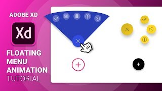 Floating Menu Animation in Adobe Xd  Auto Animate Tutorial  Design Weekly [upl. by Edwine]