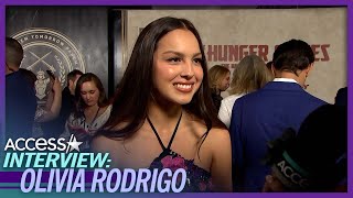 Olivia Rodrigo Reacts To Hunger Games Song Oscars Buzz [upl. by Gio]