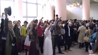 Les Miserables flash mob  the graduation ceremony of Kyoto University 2013326 [upl. by Louls]