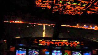 Night Approach amp Landing Rwy 33R Seoul Incheon Airport  Cockpit View [upl. by Severen]