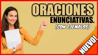 ORACIONES ENUNCIATIVAS ✍️➕ AFIRMATIVAS Y NEGATIVAS ➖ 🎁 CON EJEMPLOS✔ [upl. by Ardnac413]