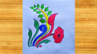 New Flower Model Drawing with Pencil  Easy Flower Drawing For Beginners [upl. by Sivra]