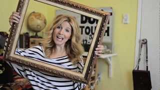 Mr Kate DIY Framed Fabric Art Tutorial [upl. by Akiemehs]