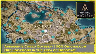 Assassins Creed Odyssey  100 Locations of Ore in Boeotia [upl. by Neeron]