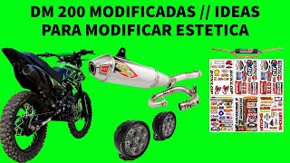 ITALIKA DM 200 MODIFICADAS  IDEAS PARA MODIFICAR TU ITALIKA DM 200 EN 5 MINUTOS MASOMENOS [upl. by Ibbie]