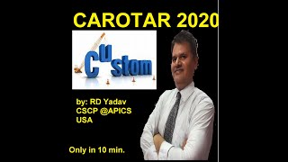 Carotar 2020  SCM Leader  RD Yadav CSCPAPICS USA [upl. by Siegfried]