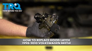 How to Replace Hood Latch 19982010 Volkswagen Beetle [upl. by Eyoj]