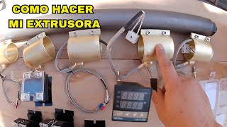 Como construir una extrusora COMPONENTES electricos [upl. by Yffat346]