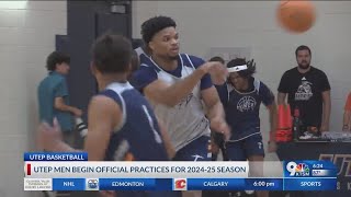 UTEP mens basketball begins official practices for 202425 season [upl. by Broucek]