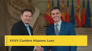 Comparecencia de Pedro Sánchez junto al primer ministro de Portugal [upl. by Savinirs]