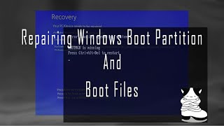 Repairing Windows Boot Partition and Boot Files  Resolved bootrec fixboot access denied [upl. by Bocock]