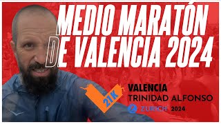 ¡MEDIO MARATÓN DE VALENCIA 2024 Más difícil de lo que pensaba [upl. by Adnaugal]