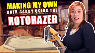 Rotorazer Platinum Saw  Making My CoffinShaped Bath Caddy  Bath Tray DIY Home Project [upl. by Vasileior]