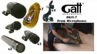 Gatt Audio Drum Mics  Sound Test  Unboxing  Review [upl. by Artemla668]