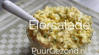 Hoe maak je eiersalade PuurGezond [upl. by Nalliuq]