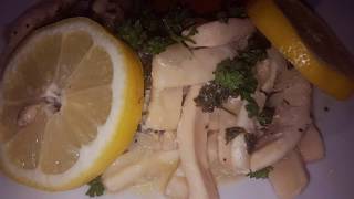 Calamari al limone  Lemon calamari [upl. by Loleta746]