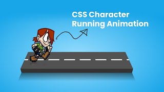 CSS Character Running animation Effects  CSS3 Animation Tutorial [upl. by Ingemar]