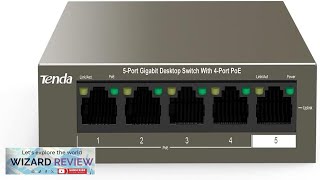 Tenda TEG1105P 5 Port Gigabit PoE Switch Compatible with IEEE 8023afat Devices Review [upl. by Haral]