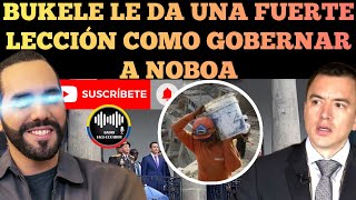 NAYIB BUKELE LE ENVÍA FUERTE MENSAJE DE COMO GOBERNAR AL PRESIDENTE DANIEL NOBOA NOTICIAS RFE TV [upl. by Are585]