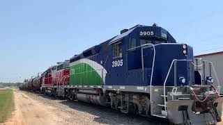 20240808c Railfan Henderson TX Blacklands Railroad [upl. by Arimat]