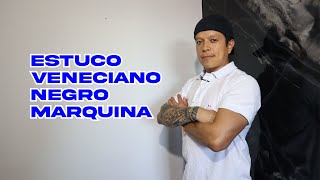 Estuco Veneciano Negro Marquina Tutorial [upl. by Yecak]