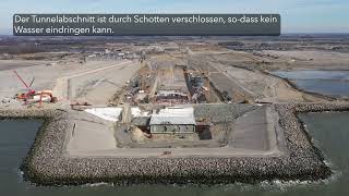 Der Fehmarnbelt Tunnel  Der neue Deich über dem dänischen Tunnelportal ist fertig [upl. by Sedecram]