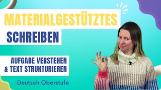 Materialgestütztes Schreiben  bessere Klausuren in Deutsch  Oberstufe [upl. by Ati]