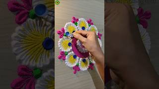 Rangoli designs for diwali simple and easy rangolidesign diwalirangoli shorts [upl. by Atteynad991]