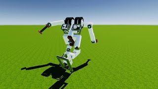 Atlas V1 Running Humanoid Robot in Evertech Sandbox fist test1 [upl. by Arv]