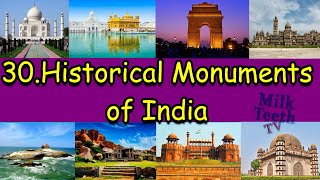 30 Famous Indian Historical Monuments With Pictures and Description  UNESCO World Heritage Sites [upl. by Ilario664]