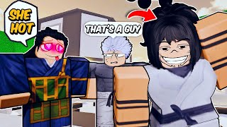 VOICE TROLLING as JUJUTSU KAISEN Characters in Roblox Part 2 hilarious😂 [upl. by Ahtelat657]