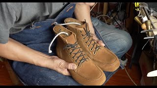 Moc Toe Boots Handmade from Leather  Watch a Cobbler Craft Boots from Start to Finish [upl. by Kcaz]