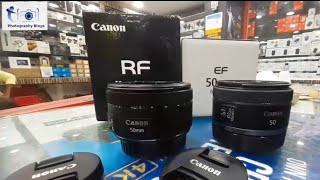 CANON RF50mm Vs Canon EF50mm  Lens Comparison  canon RfLenses [upl. by Llamaj280]