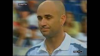 2002 Us Open F  Sampras vs Agassi 22  Telecronaca in italiano di Rino Tommasi e Gianni Clerici [upl. by Ayotan913]