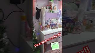 Decorated room tour fyp xmas [upl. by Yesmar478]