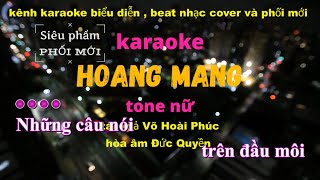 hoang mang karaoke tone nữ [upl. by Cortney]