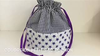 Coudre un petit sac pochon  Tuto Couture Madalena [upl. by Litman]