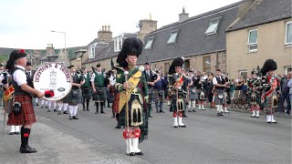 Highland Cathedral by the Massed Scottish Pipe Bands in Dufftown after Highland Games in 2022 [upl. by Jeffries]