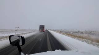 Bigrigtravels Live  Tooele Utah to Wendover Nevada  Interstate 80 Westbound  February 27 2017 [upl. by Enitselec]