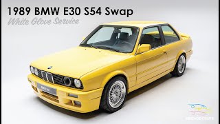 The ULTIMATE BMW E30 1989 325i With S54 Swap and Dakar Yellow Paint job is NOW LIVE AT AUCTION [upl. by Ordisi378]