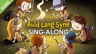 Auld Lang Syne  SingAlong with Lyrics for Kids [upl. by Fischer]