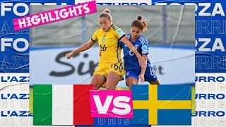 Highlights ItaliaSvezia 01  Femminile  UEFA Women’s Nations League [upl. by Alram881]