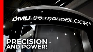 Experience precision and power with the DMU 95 monoBLOCK  Live Demo at DMG MORI UK [upl. by Napra]