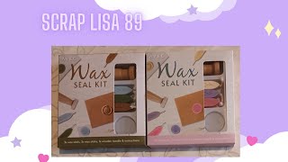 scrapbooking TEST des nouveaux Wax seal kit de chez action act pour réaliser des cachets de cire [upl. by Todhunter]