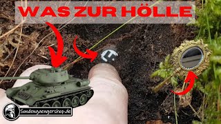 Wenn beim Sondeln alles möglich ist Panzerteile und WW2 Abzeichen mit dem Metalldetektor gefunden [upl. by Ellenyl]