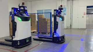 AiTEN Robotics helps transport new energy products across floors [upl. by Slaughter587]