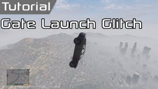 GTA V Gate Launch Glitch Tutorial  GTA 5 Swingset Glitch [upl. by Htenay]